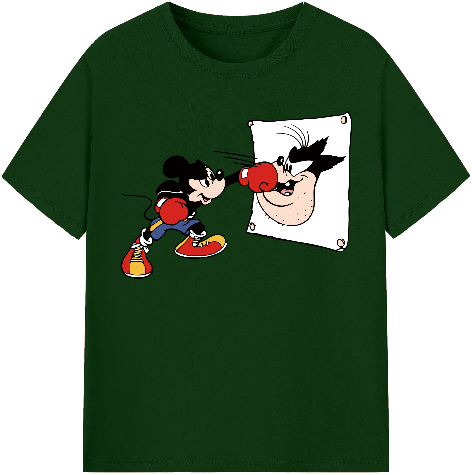 （画像用） ミッキーマウス Mickey Mouse 綿100％半袖Tシャツ（フロントプリント）